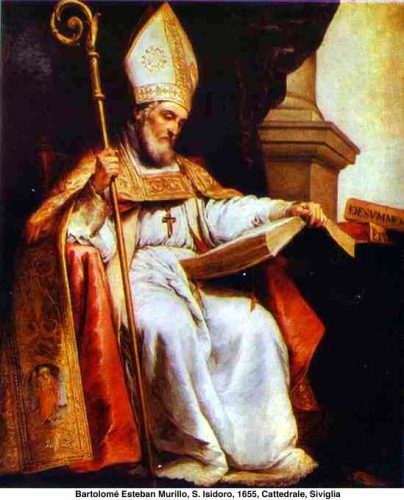 Sant' Isidoro di Siviglia Vescovo e dottore della Chiesa